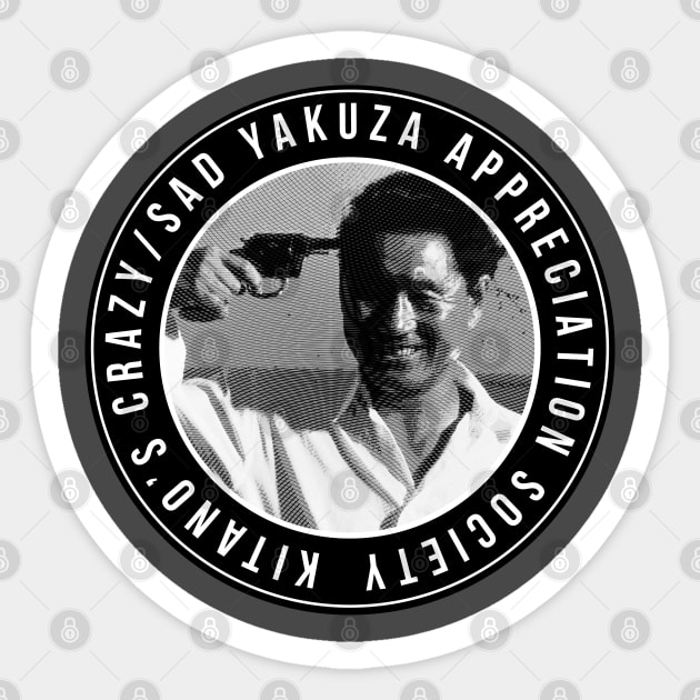 Kitano Engraving Tribute Sticker by chilangopride